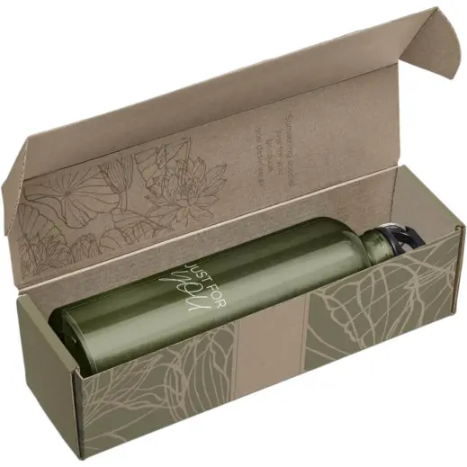 Solano Bottle in Bianca Custom Gift Box Light Green Branded